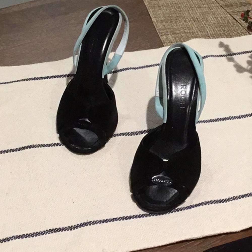 Rochas  peep toe sing back Pump